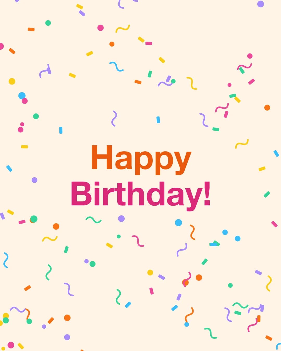 Happy Birthday Confetti