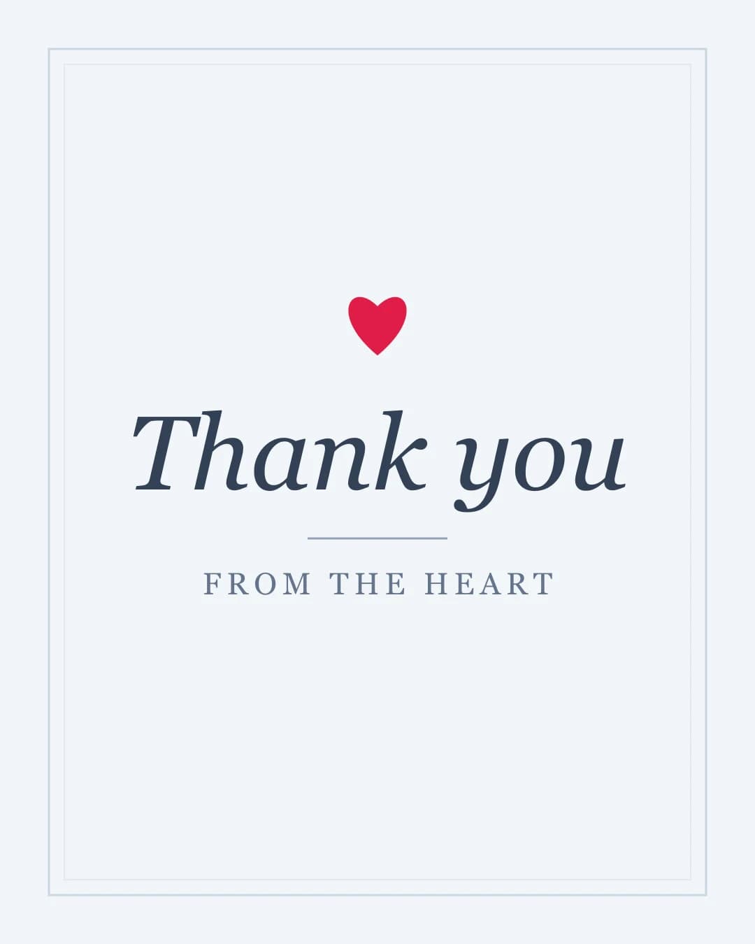 Warm Thank You